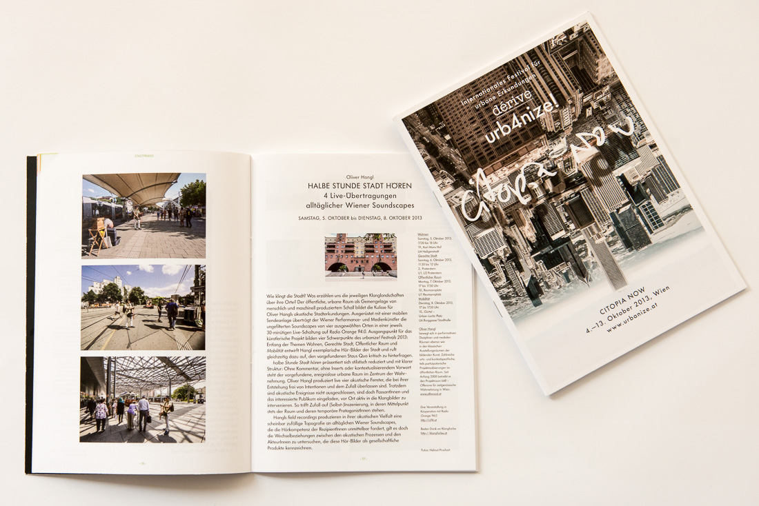 Helmut Prochart / Photography / Oliver Hangl / halbe Stunde Stadt hören / urbanize Festival